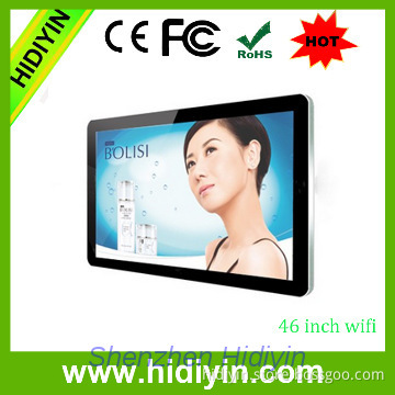 3g network wifi wall mounted advertising player